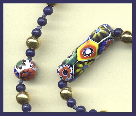 Detail of Millefiori Beads