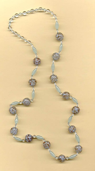 Vintage Turquoise Sommerso Beads